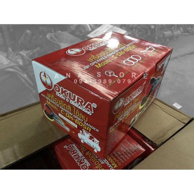 เครื่องขัดสีเคลือบสีรถยนต์ เครื่องขัดกระดาษทราย แบบใช้ลม 6นิ้ว okura