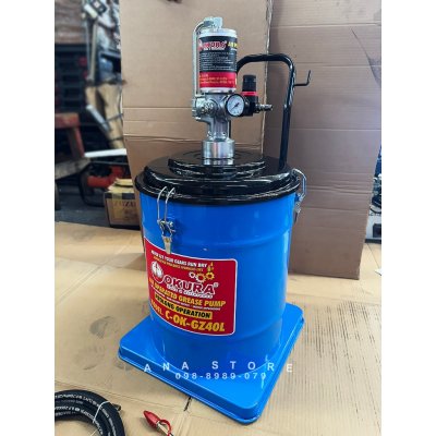 ถังอัดจารบีใช้ลม OKURA GZ40L AIR GREASE PUMP