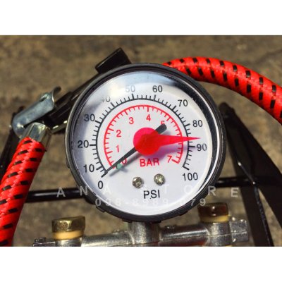 ที่สูบลม ที่สูบลมจักรยาน แบบเท้าเหยียบ 2สูบ