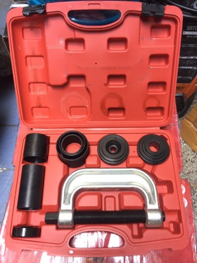 แคลมป์ถอด ใส่บูชลูกหมากปีกนก 9 ตัวชุด OKURA AT021