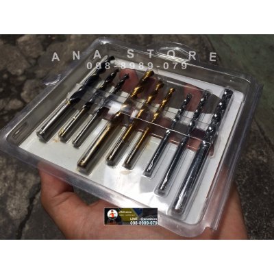 ดอกสว่าน 9 ตัว NIKKO ของแท้ 100% เจาะไม้ เจาะปูน เจาะเหล็ก