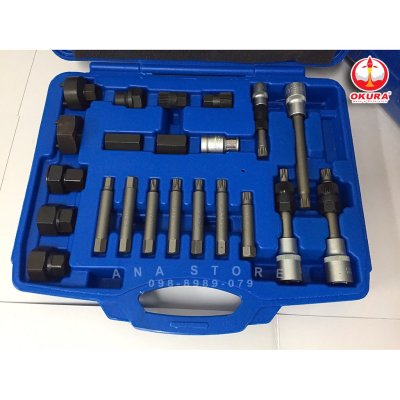ชุดถอดมู่เลย์ไดชาร์จ 22ตัว AT032 OKURA