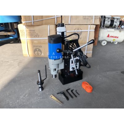 สว่านขาแม่เหล็ก OK-28RE ปรับซ้ายขาวได้ ปรับรอบได้ 28มม. OKURA