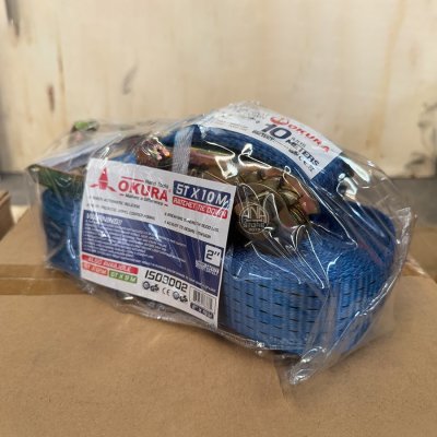 OKURA สายรัดรถบรรทุก สแต๊กรัดของ หน้ากว้าง 2”x12เมตร 5ตัน