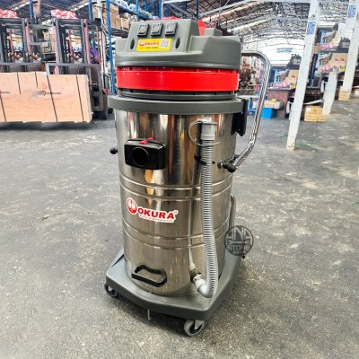 เครื่องดูดฝุ่น 2IN1 แห้งเปียก OKURA 90ลิตร 3มอเตอร์