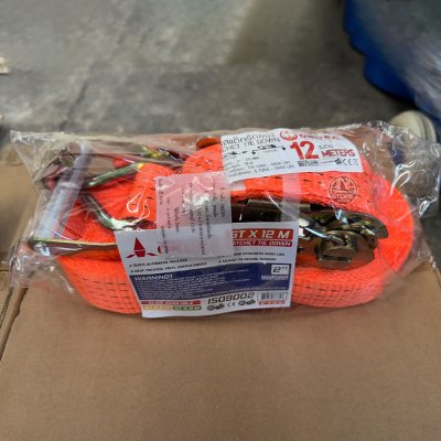 OKURA สายรัดรถบรรทุก สแต๊กรัดของ หน้ากว้าง 2”x12เมตร 5ตัน