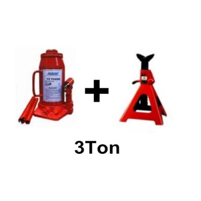 แม่แรงกระบอก+ขาตั้งรถยนต์ KOMAKI