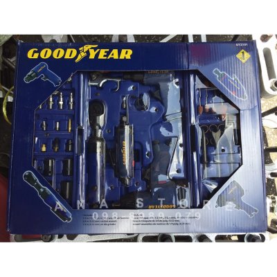 ชุดบล็อกลม 4 หุน เจียรลม สกัดลม ด้ามฟรีลม 71ชิ้น ชุดเครื่องมือลม GOODYEAR