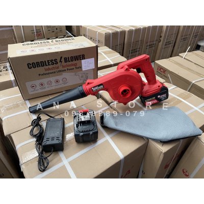 เป่าลมไร้สาย OKURA 48V ของแท้ ดูดและเป่าฝุ่น แบตเตอรี่ 2 ก้อน OK-BB48V