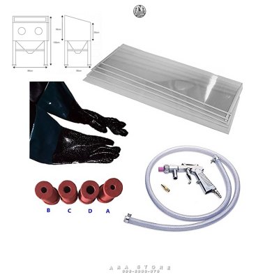 ตู้พ่นทรายขนาดกลาง ตู้ยิงทรายขนาดกลาง 220L