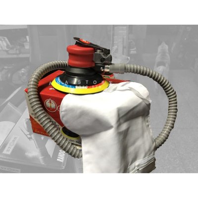 เครื่องขัดสีเคลือบสีรถยนต์ เครื่องขัดกระดาษทราย แบบใช้ลม 6นิ้ว okura