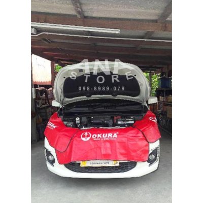 ผ้าคลุมซ่อมรถ OKURA 3ชิ้น หนังPU ของแท้