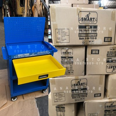 รถเข็นเครื่องมือ 3ชั้น +1ลิ้นชัก smart TTC03-1D