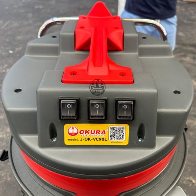 เครื่องดูดฝุ่น 2IN1 แห้งเปียก OKURA 90ลิตร 3มอเตอร์