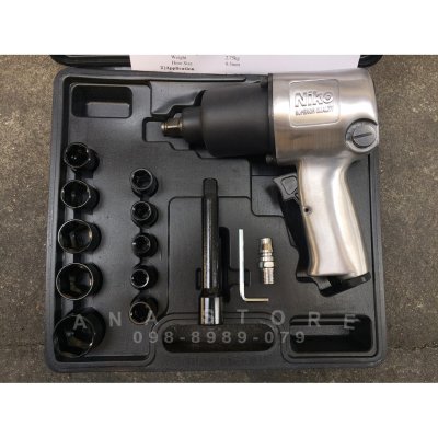 บล็อกลม 4 หุน NIKO งานหนัก จับคู่ ชุดหัวเติมลม+สายลม