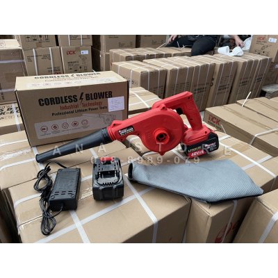 เป่าลมไร้สาย OKURA 48V ของแท้ ดูดและเป่าฝุ่น แบตเตอรี่ 2 ก้อน OK-BB48V