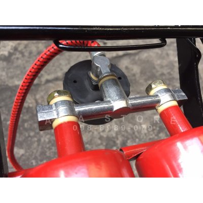 ที่สูบลม ที่สูบลมจักรยาน แบบเท้าเหยียบ 2สูบ