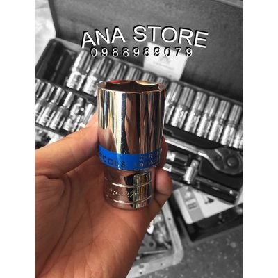 ชุดบล็อกยาว Euro king tools 24 ตัว/ชุด ของแท้ 1/2" เกรดเยอรมัน CR-V