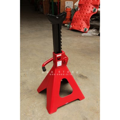 รุ่นหนาพิเศษ!! OKURA แบบเฟือง 3 ตัน รุ่น OK-3JS x 2 ตัว 4ขา ขาตั้งรถยนต์ โอกูระ 3 TON แบบหนา ของแท้