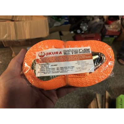 สายรัดของ สแต๊กรัดของ ก๊อกแก๊ก เชือกหน้ากว้าง 1นิ้ว ยาว 5เมตร