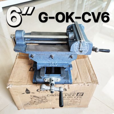 ปากกาจับแท่นเจาะ 2 ชั้น OKURA ปากกาจับชิ้นงาน2ชั้น 3” 4” 5” 6” ปรับได้ 4 ทิศทาง