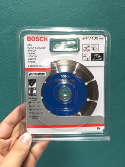 bosch ใบเพชร ตัดคอนกรีต กระเบื้องแกรนิตโต้ ชนิดแห้ง ขนาด 4 นิ้ว