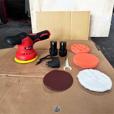 เครื่องขัดเงา/ขัดสีไร้สาย ระบบสั่น (Dual Action) รุ่น A-OK-CP05-12 (OKURA)