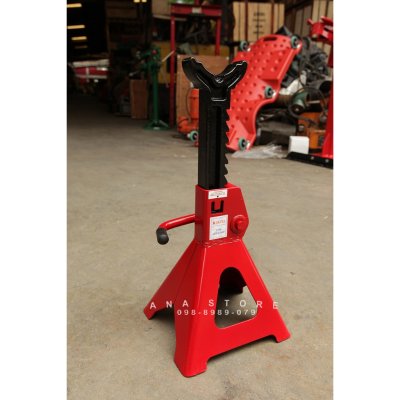 รุ่นหนาพิเศษ!! OKURA แบบเฟือง 3 ตัน รุ่น OK-3JS x 2 ตัว 4ขา ขาตั้งรถยนต์ โอกูระ 3 TON แบบหนา ของแท้