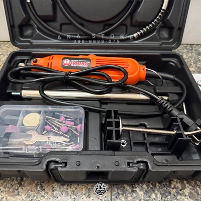 เครื่องเจียรนัยสายอ่อน Okura bsg135 2025 + ชุดดอกเจียร ขัด ตัด เจาะ 105ชิ้น