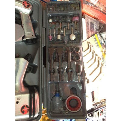 ชุดบล็อกลม 4 หุน เจียรลม สกัดลม ด้ามฟรีลม 71ชิ้น