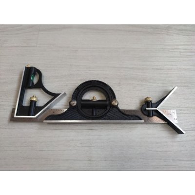 ชุดฉากผสมองศา 12" ไม้บรรทัดฉาก Stainless steel