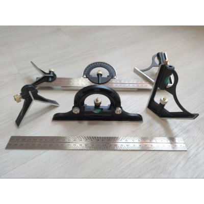 ชุดฉากผสมองศา 12" ไม้บรรทัดฉาก Stainless steel