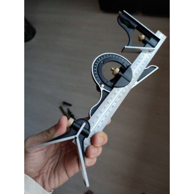 ชุดฉากผสมองศา 12" ไม้บรรทัดฉาก Stainless steel