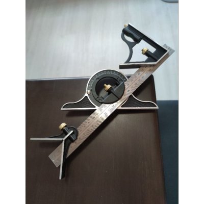 ชุดฉากผสมองศา 12" ไม้บรรทัดฉาก Stainless steel