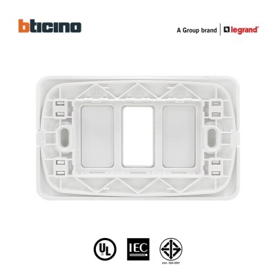BTicino หน้ากากฝาครอบ ขนาด 1 ช่อง สีขาว Cover Plate 1Module White รุ่น Magic Advance | M903/11P