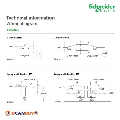 Schneider Electric สวิตช์ไฟหน่วงเวลาทางเดียว 2ช่อง มีไฟ LED 2time delay switch, 4A,250V สีขาว I AvatarOn E