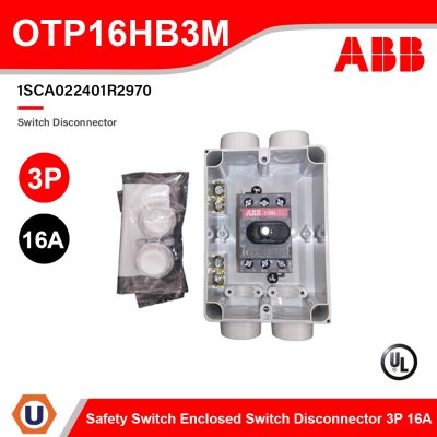 ABB 3P 16A Safety Switch Enclosed Switch Disconnector | OTP16HB3M | 1SCA022401R2970