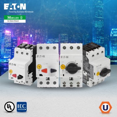 EATON Motor Protective Circuit Breaker, ช่วงปรับกระแส 25-32A, 15kW, 20HP, 32A AC-3, 380V Screw terminals l PKZM4-32