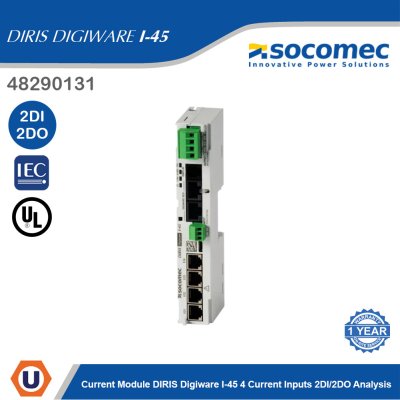 Socomec Current Module DIRIS Digiware I-45 4 Current Inputs 2DI/2DO Analysis | 48290131