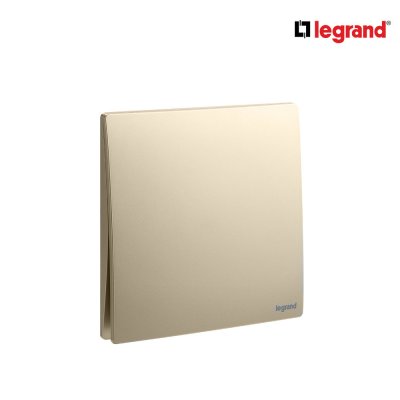 แพ็ค10 | Legrand สวิตช์ทางเดียว 1 ช่อง สีแชมเปญ รุ่นมาเรียเซนต์ | Mallia Senses | 281000CH