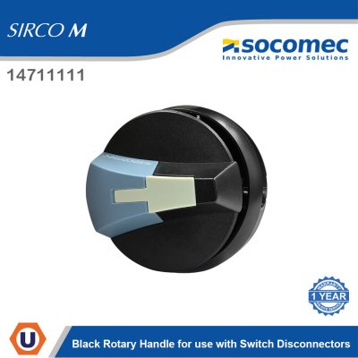 Socomec Black Rotary Handle for use with switch disconnectors | 14711111