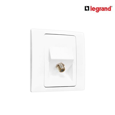 Legrand เต้ารับโทรทัศน์ แบบเสียบ 1 ช่อง สีขาว รุ่นมาเรียเซนต์ | Mallia Senses | 281152