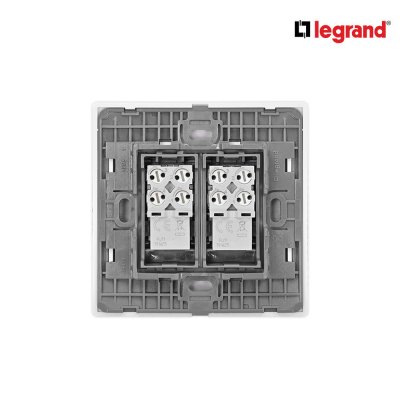 Legrand เต้ารับโทรศัพท์ RJ11 2 ช่อง สีขาว รุ่นมาเรียเซนต์ | Mallia Senses | 281163