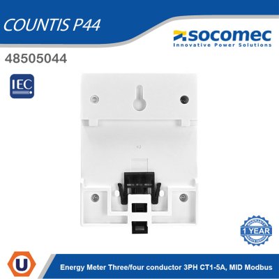 Socomec Energy Meter COUNTIS P44 Three/four Conductor 3PH CT1-5A, MID Modbus | 48505044