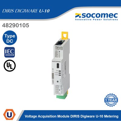 Socomec Voltage Acquisition Module DIRIS Digiware U-10 Metering | 48290105