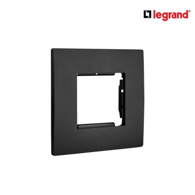 Legrand ฝาครอบอะแดปเตอร์ 1 ช่อง สีดำ รุ่นมาเรียเซนต์ | Mallia Senses | 281192MB