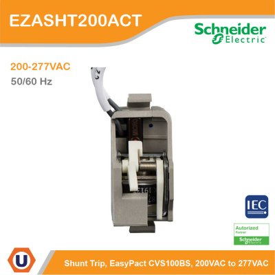Schneider Electric shunt trip SHT, EasyPact CVS100BS, 200 VAC to 277VAC 50/60 Hz | EZASHT200ACT
