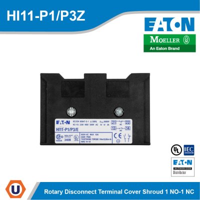 EATON Rotary Disconnect Auxiliary Contact 1NO-1NC P1, P3 General | HI11-P1/P3Z
