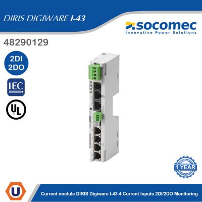 Socomec Current Module DIRIS Digiware I-43 4current Inputs 2DI/2DO Monitoring | 48290129