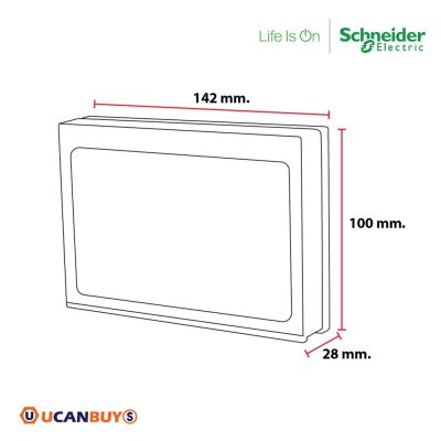 Schneider Electric ฝาครอบกันน้ำ (แบบยกกล่อง/10ชิ้น) สีขาว Weather Proof Box White | AvatarOn A | M3T01WP_WE